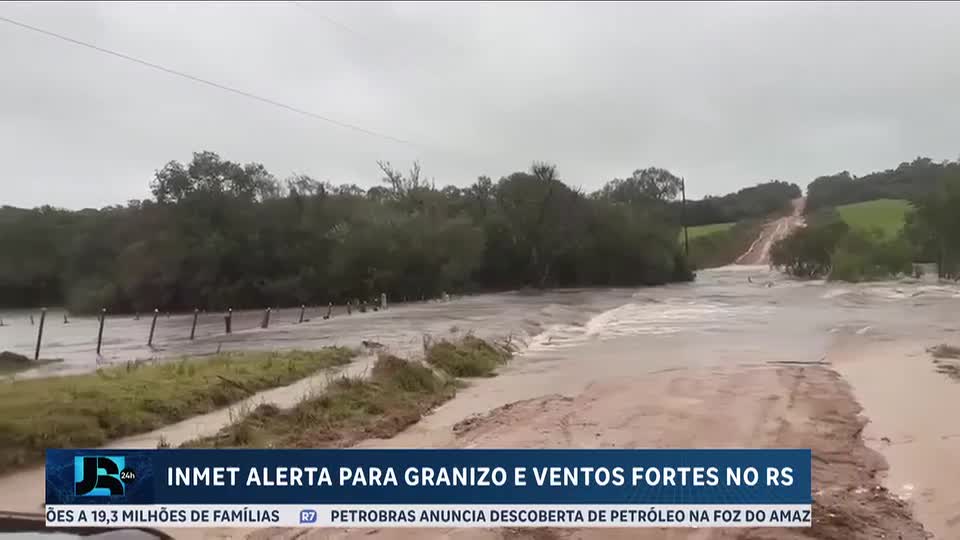 INMET alerta para fortes temporais na região sul do país