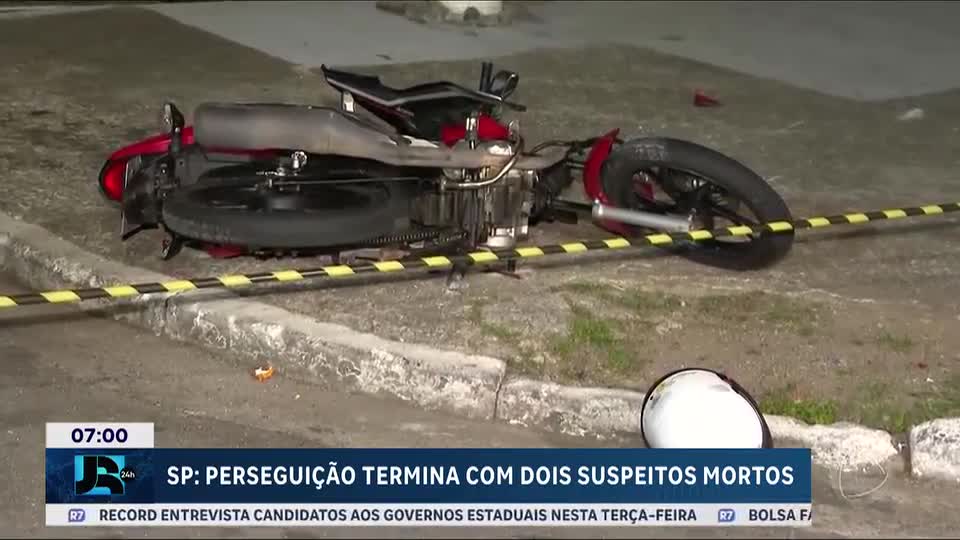Perseguição termina com dois suspeitos mortos na zona oeste de São Paulo