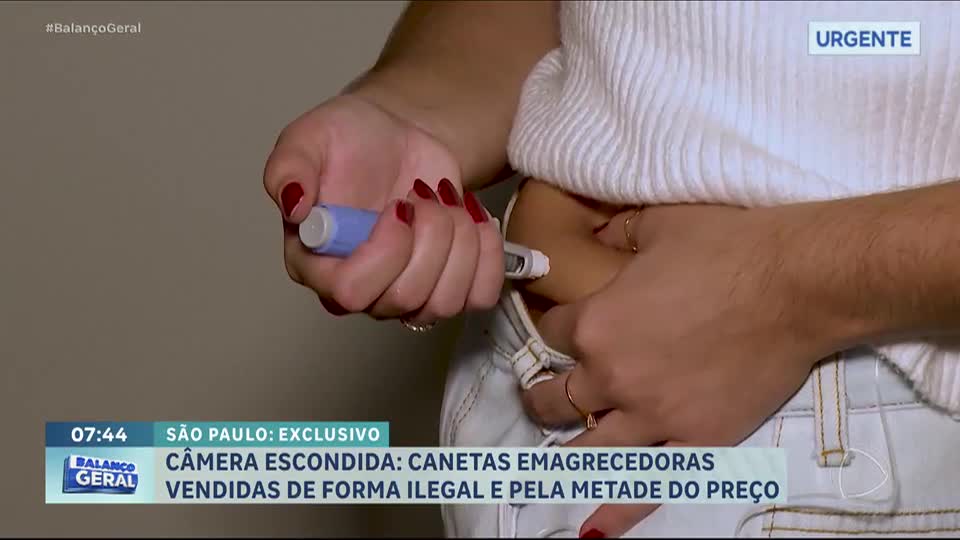 Exclusivo: Venda ilegal de canetas emagrecedoras é flagrada em São Paulo