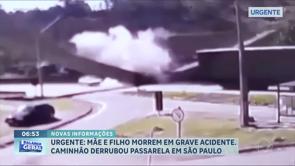 Caminhão que derrubou passarela no interior de São Paulo estava acima da altura permitida