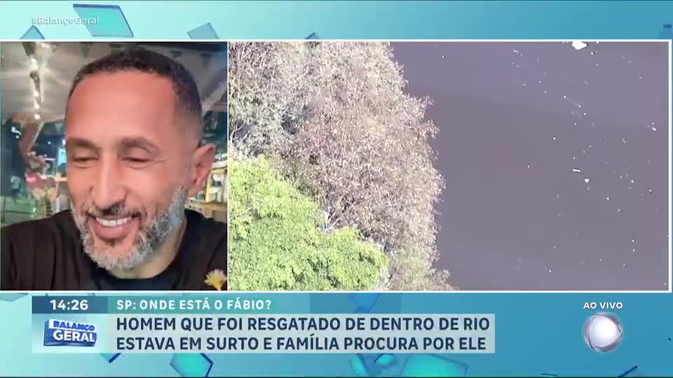 Homem resgatado após nadar no rio Tietê desaparece após surto em SP