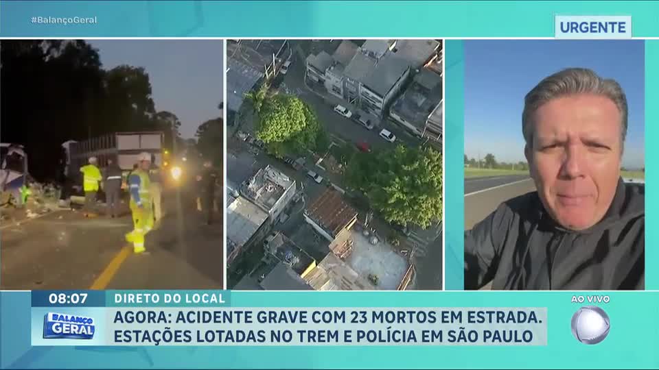 Sobe para 23 o número de mortos em acidente entre micro-ônibus e carreta no interior do Paraná