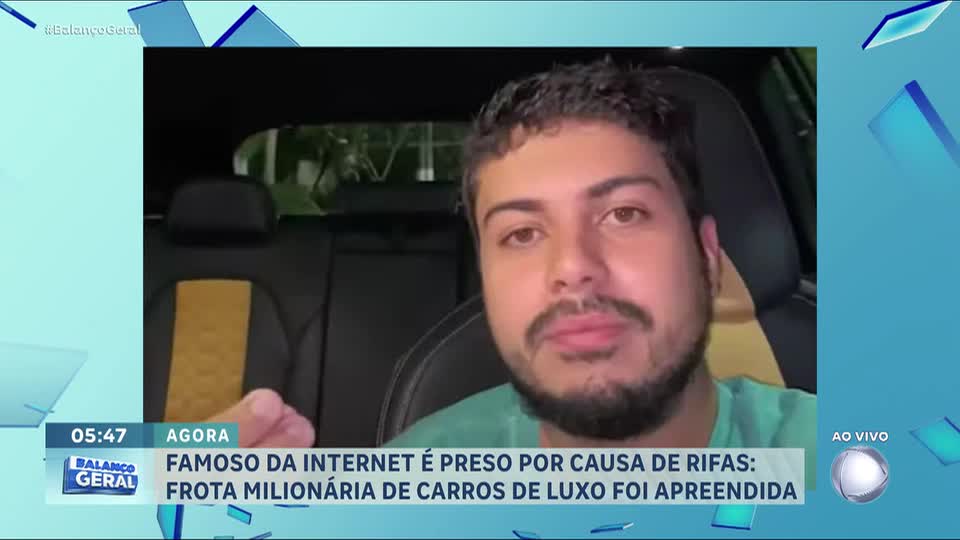 Influenciador digital é preso por realizar rifas ilegais de automóveis luxuosos em Campo Grande (MS)