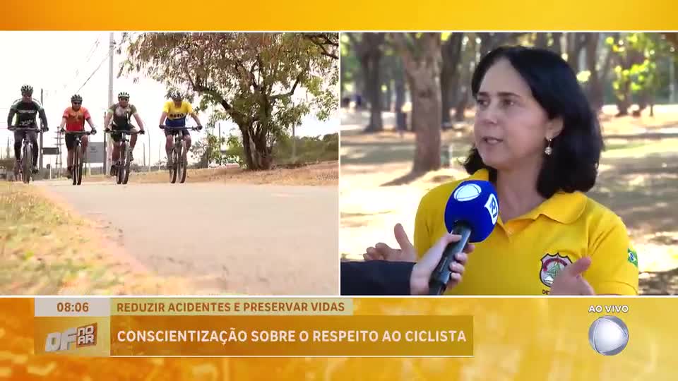 Detran promove blitz educativa pelo respeito aos ciclistas no Dia Nacional do Ciclista
