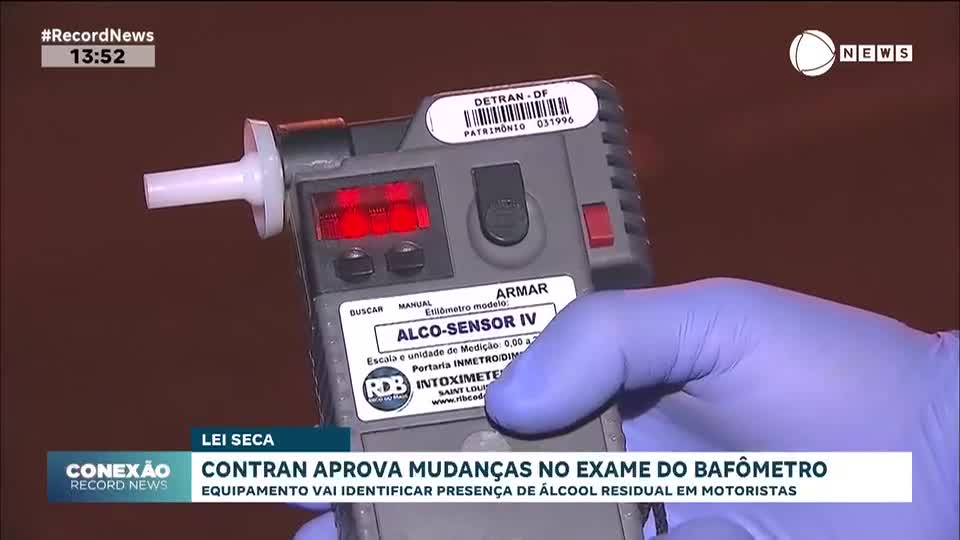 Contran aprova mudanças no exame do bafômetro