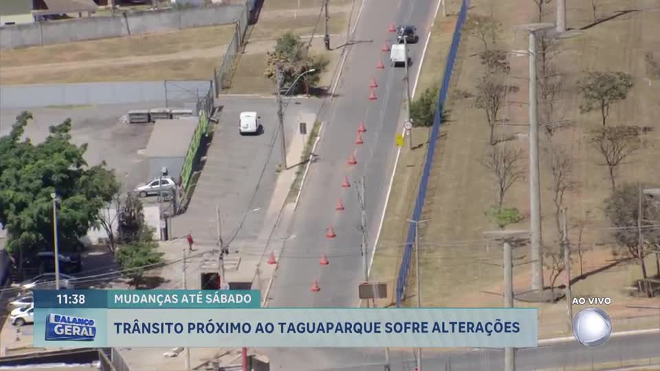 Trânsito em Taguatinga (DF) sofre alterações até o fim da semana por evento na região