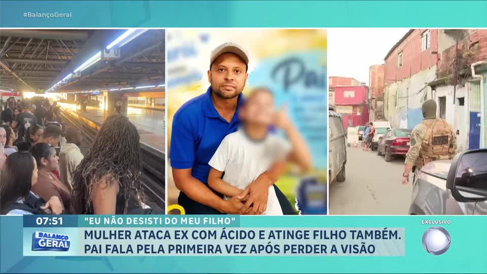 Homem atacado com ácido pela ex-companheira perde visão do olho esquerdo