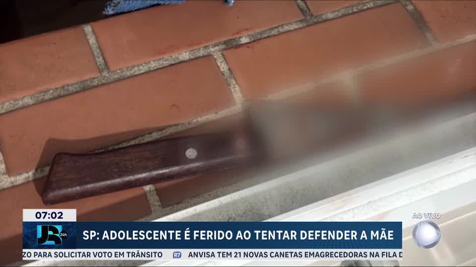 Adolescente fica ferido ao tentar defender a mãe de tentativa de feminicídio no litoral de São Paulo