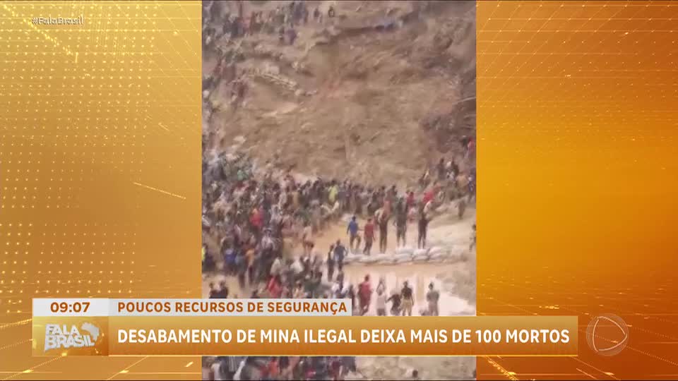 Desabamento de mina ilegal na África Central deixa mais de 100 mortos
