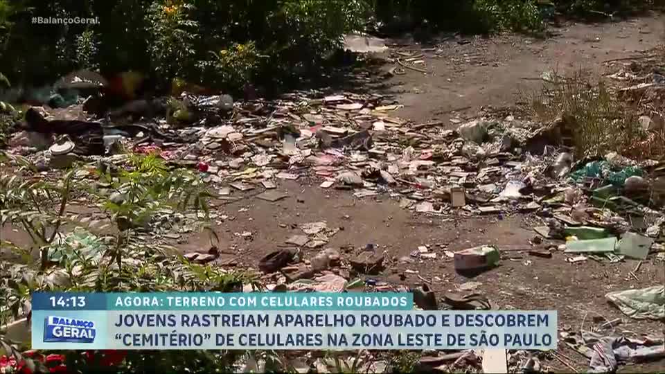 SP: cemitério de celulares roubados é descoberto