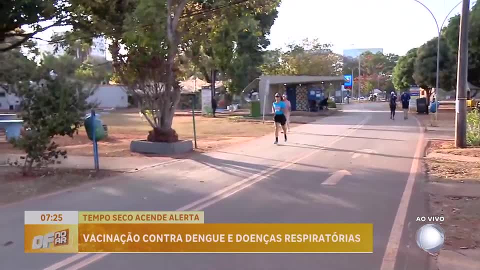 Tempo seco no DF acende alerta para vacinação contra doenças respiratórias