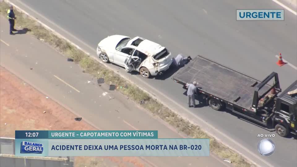 Carro envolvido em acidente fatal na DF-003 transportava seis pessoas