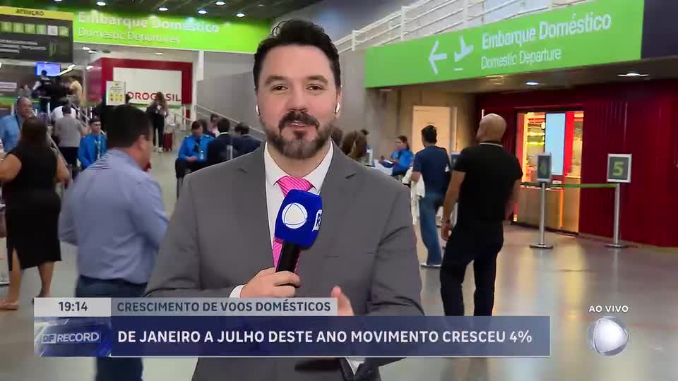 Movimento de voos domésticos no Brasil atinge maior nível em 26 anos