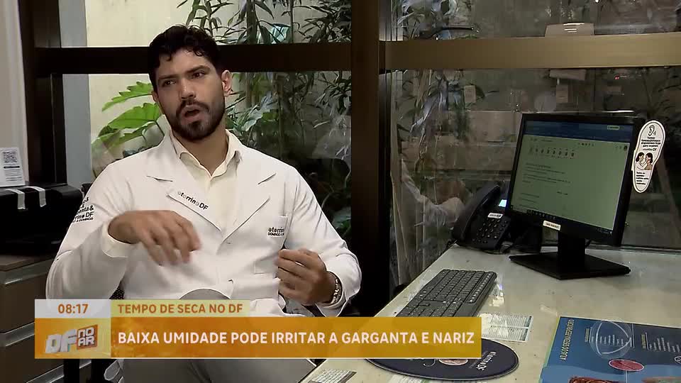 Baixa umidade do ar causa irritações na garganta e rouquidão