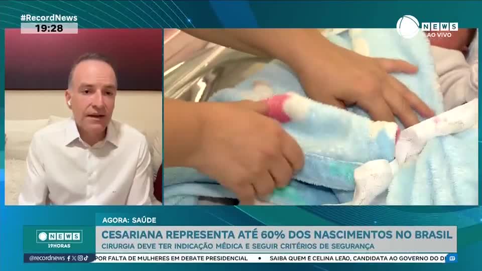 Taxa de cesáreas no Brasil é quase seis vezes maior que o recomendado pela OMS