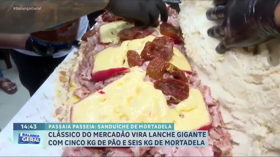 Passaia Passeia: Conheça o Mercadão e o sanduíche gigante que atrai visitantes de todo o Brasil