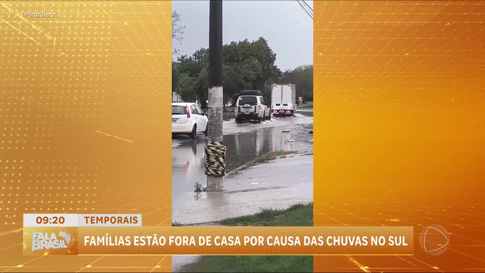 RS: chuva intensa desabriga 200 pessoas