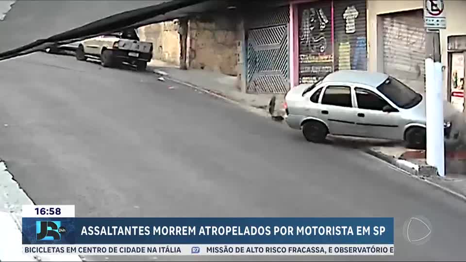 Dois suspeitos de roubo morrem atropelados pela própria vítima na zona sul de SP