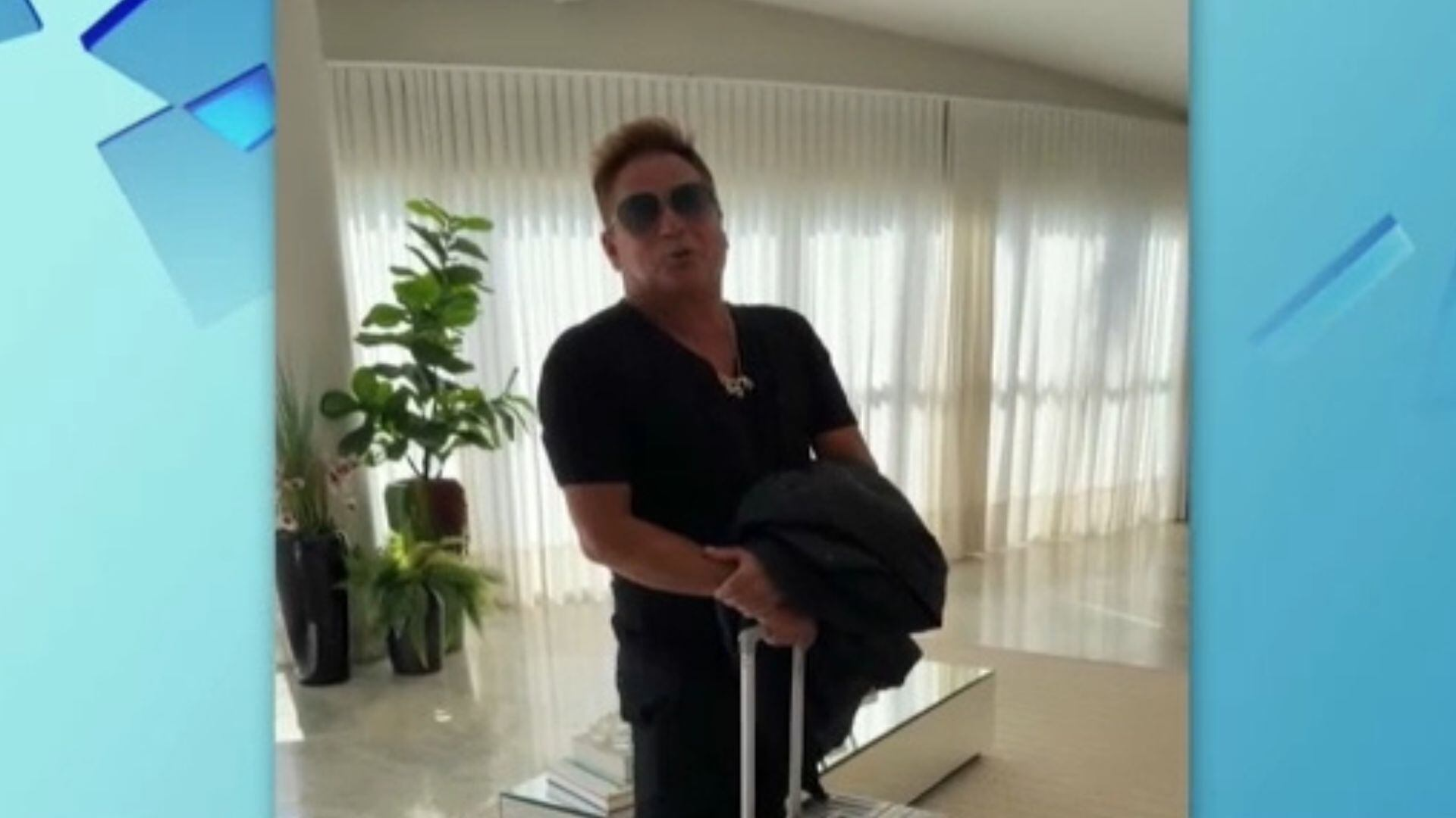 Esposa de Leonardo diz que cantor vai viajar e dispara: 'Estou de olho em você'