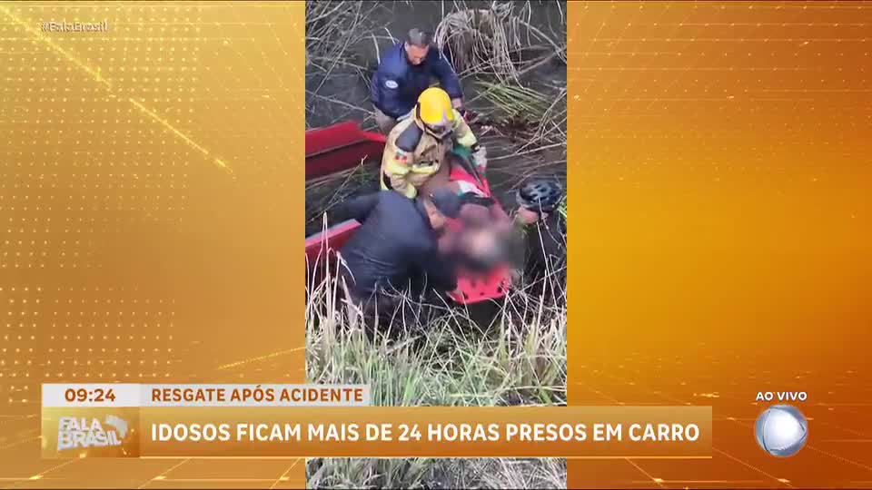 Casal de idosos é resgatado após passar mais de 24 horas preso em carro no Rio Grande do Sul