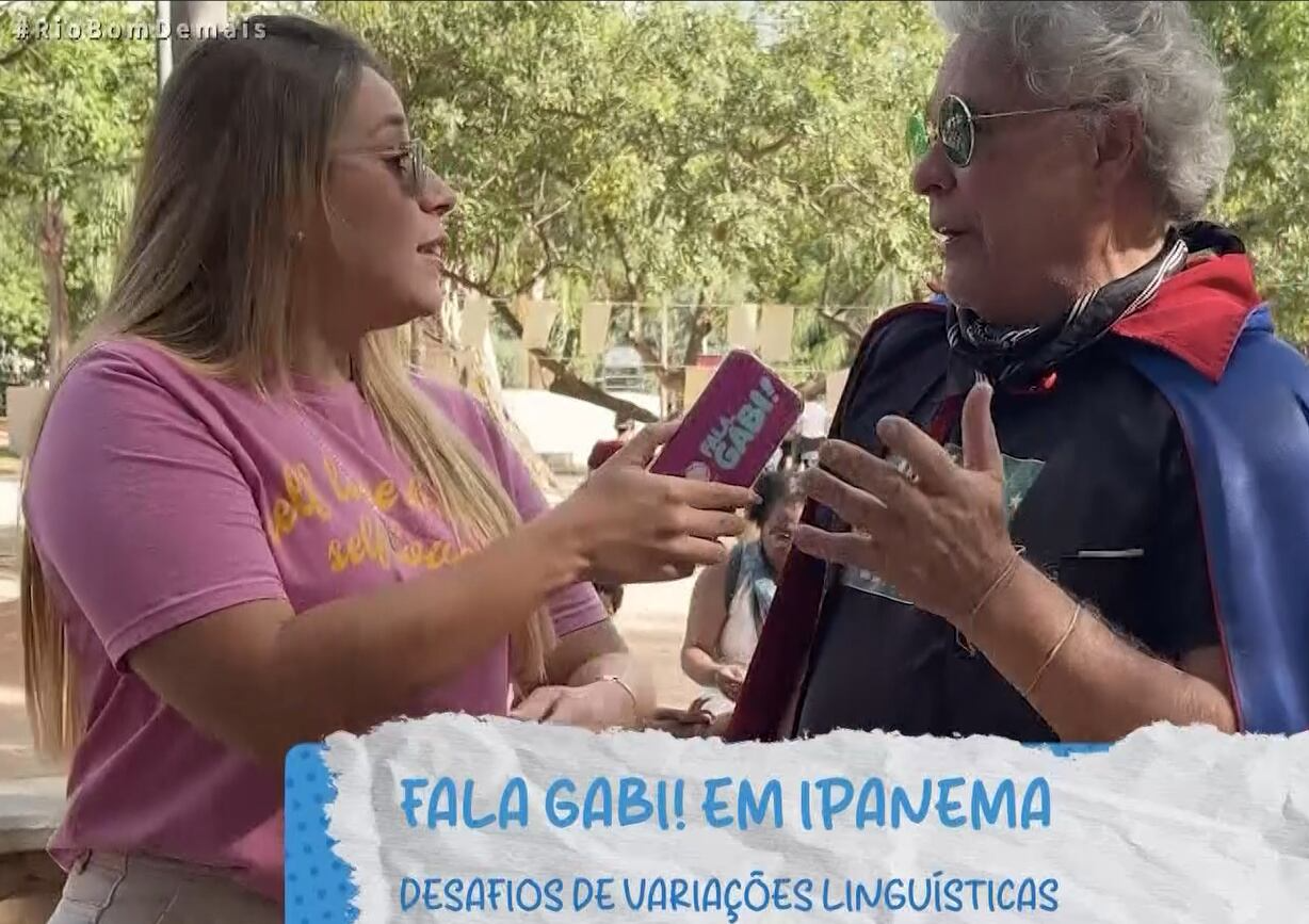 Sabe o que é variação linguística? Gabi Marques desafia a galera nas ruas