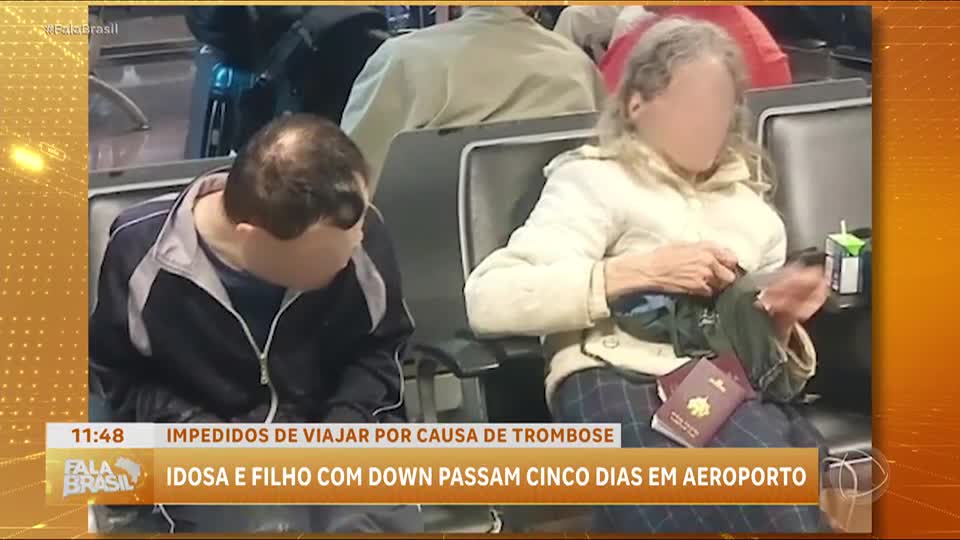 Idosa e filho com Síndrome de Down são impedidos de embarcar e passam 5 dias em aeroporto de SP