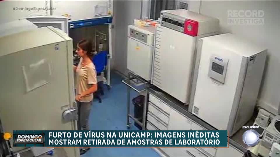 Imagens exclusivas revelam casal retirando amostras de vírus de laboratório da Unicamp