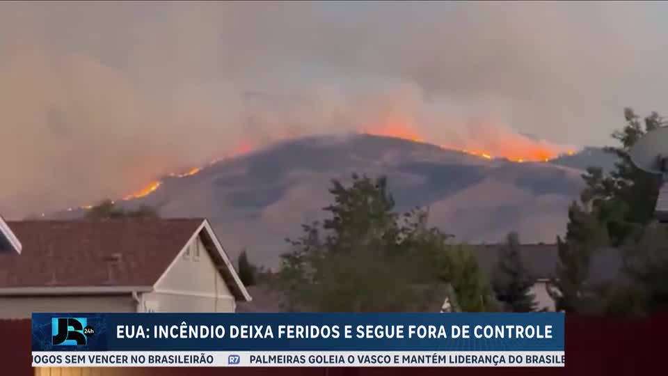 Incêndio florestal nos EUA deixa feridos e mais de 40 mil desabrigados