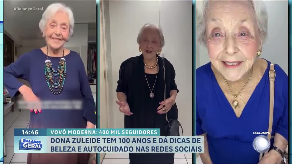 Influenciadora de 100 anos dá dicas de beleza e autocuidado nas redes sociais; veja