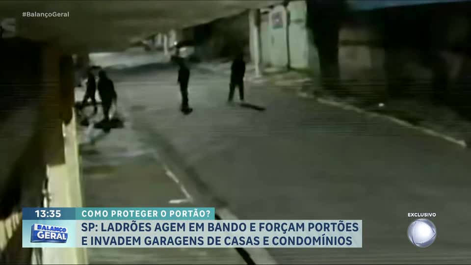 Ladrões forçam portões e invadem garagens de casas e condomínios em São Paulo