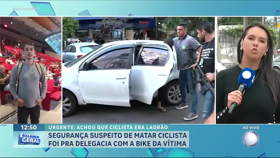 RJ: segurança envolvido na morte de ciclista chega à delegacia com bicicleta da vítima