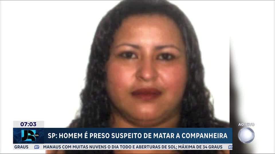 SP: homem é preso suspeito de matar companheira