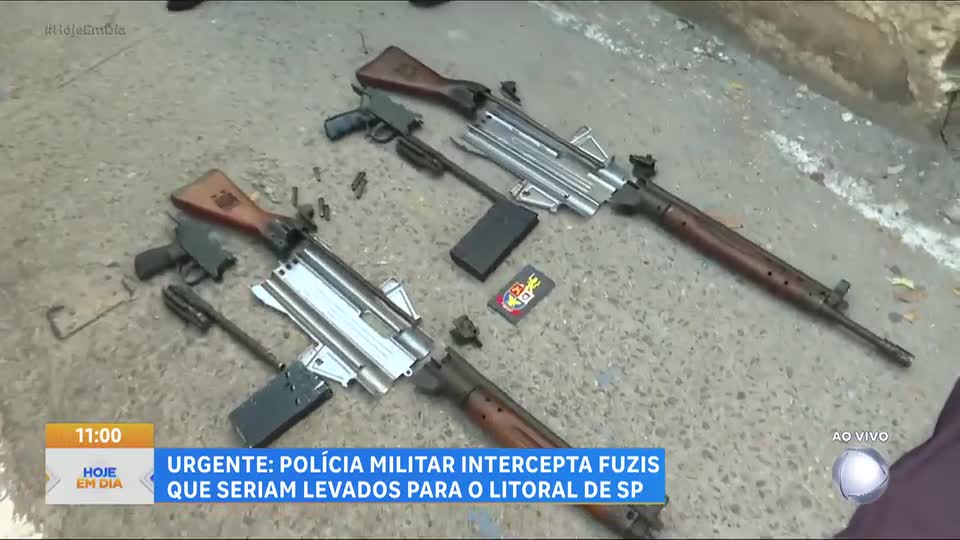 Polícia apreende fuzis em operação na zona oeste de SP