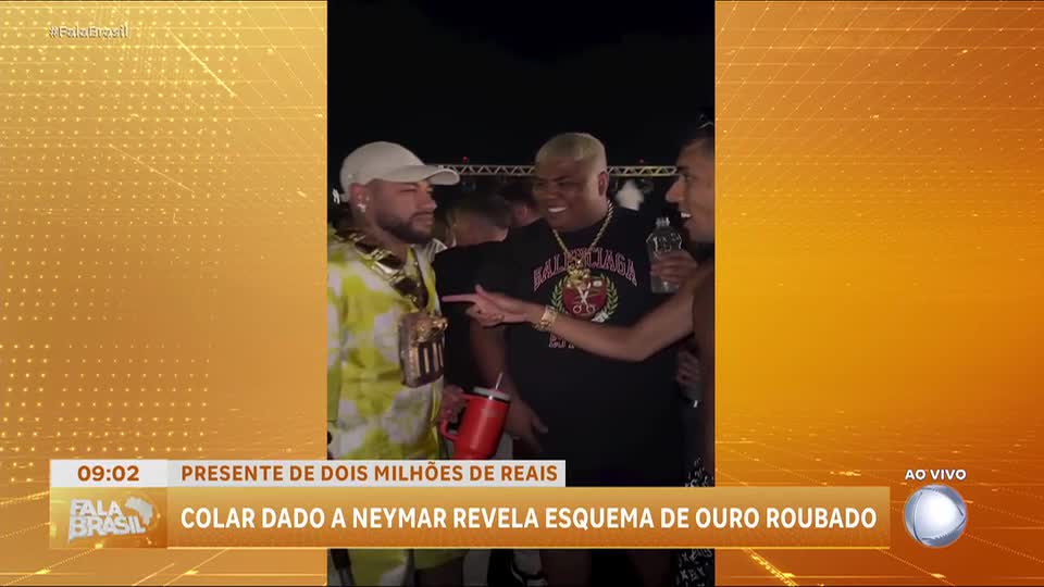 Colar de R$ 2 milhões dado a Neymar revela esquema de ouro roubado