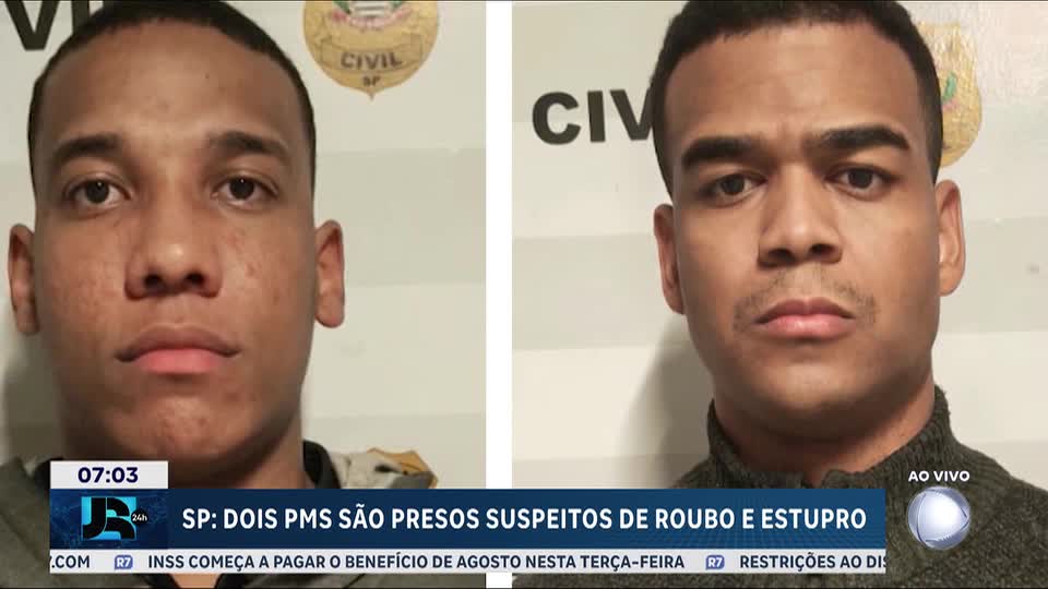 Dois policiais militares são presos suspeitos de roubo e estupro em São Paulo
