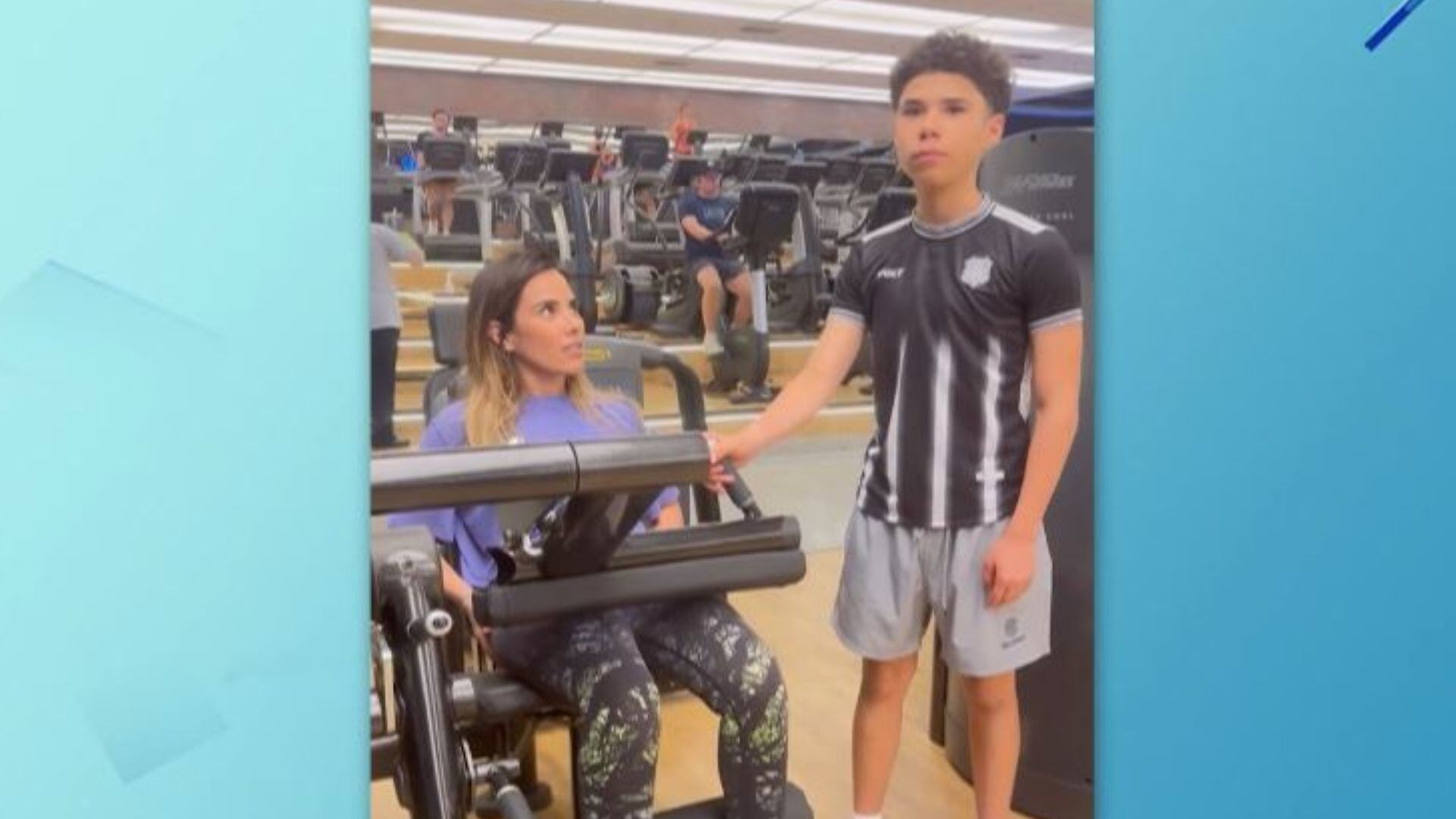 Filho de Wanessa Camargo denuncia 'treino fofo' da mãe na academia