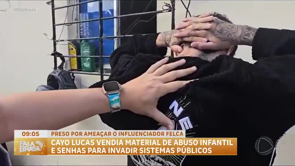 Preso por ameaçar Felca tinha acesso a sistemas policiais
