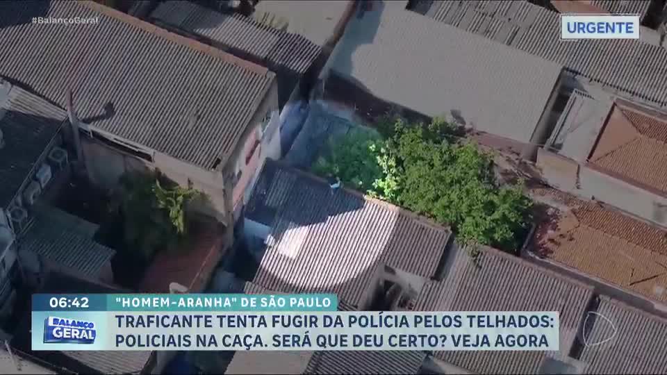 ‘Homem-Aranha de São Paulo’: traficante anda pelos telhados da cidade para fugir da polícia