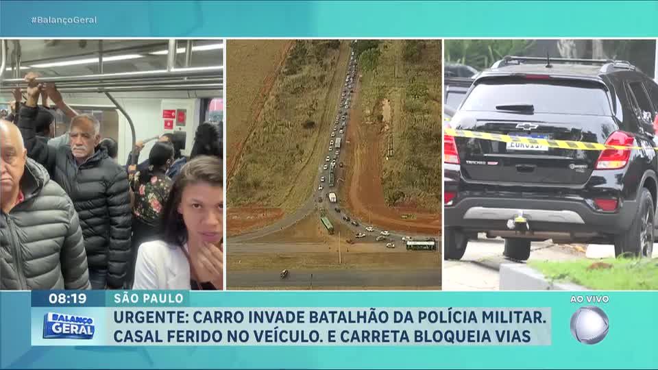 Casal fugindo de assalto invade batalhão da Polícia Militar na zona leste de São Paulo e é baleado