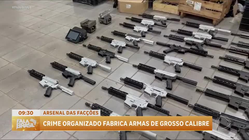 Facções criminosas produzem armas pesadas em fábricas clandestinas
