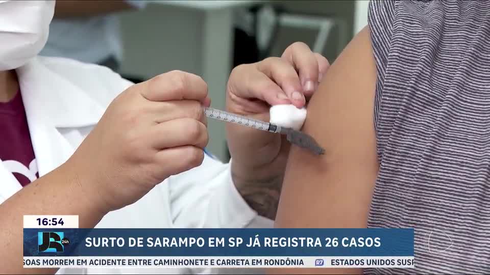 São Paulo registra 26 casos de sarampo; maioria não tinha vacinação completa