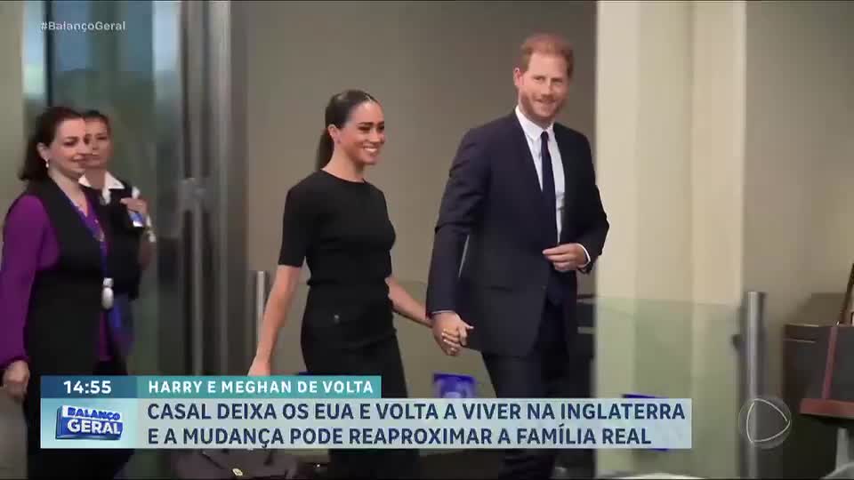 Príncipe Harry e Meghan Markle retornam ao Reino Unido após seis anos nos EUA