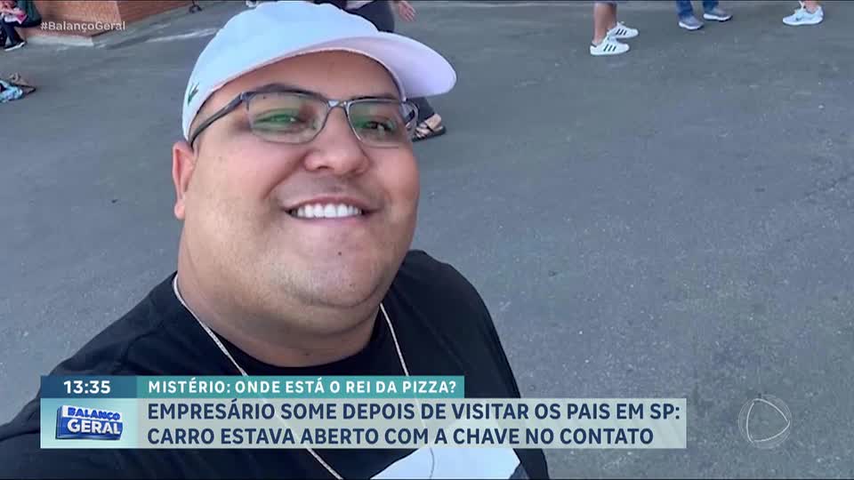 Empresário 'Rei da Pizza' desaparece em Bragança Paulista (SP) após sair da casa dos pais