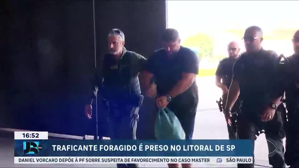 Traficante condenado ligado ao PCC é preso em Santos (SP)