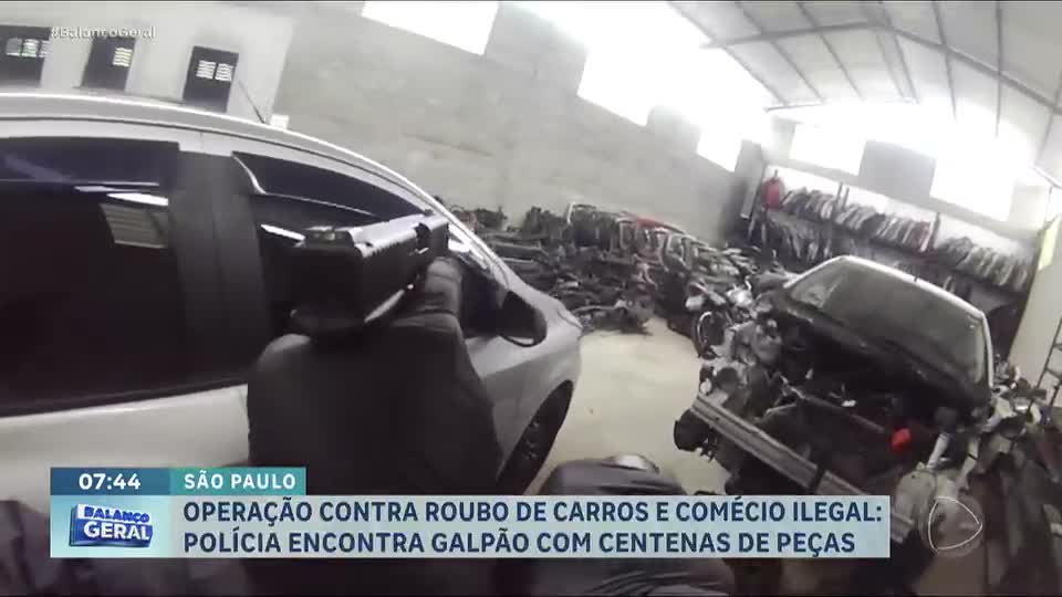 Polícia realiza operação contra roubo de carros e comércio ilegal de peças no interior de São Paulo
