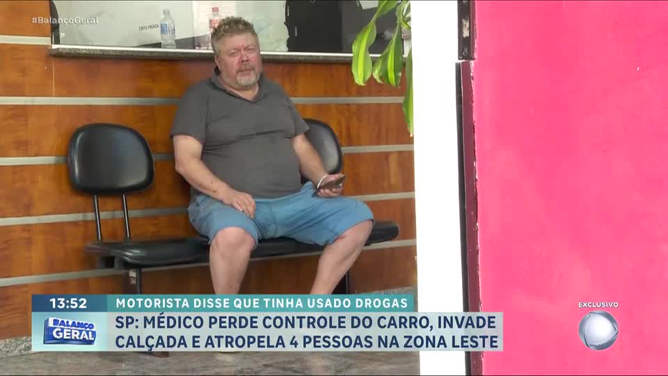 Médico perde controle do carro, invade calçada e atropela quatro pessoas na zona leste de SP