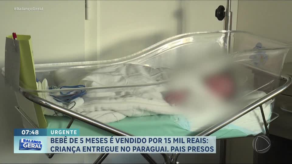 Casal é preso por suspeita de vender filho de 5 meses por R$ 15 mil para desconhecido no Paraguai