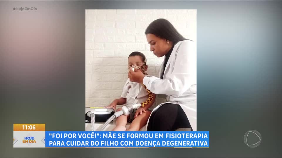 Mãe se forma em fisioterapia para cuidar de filho com doença rara no Tocantins