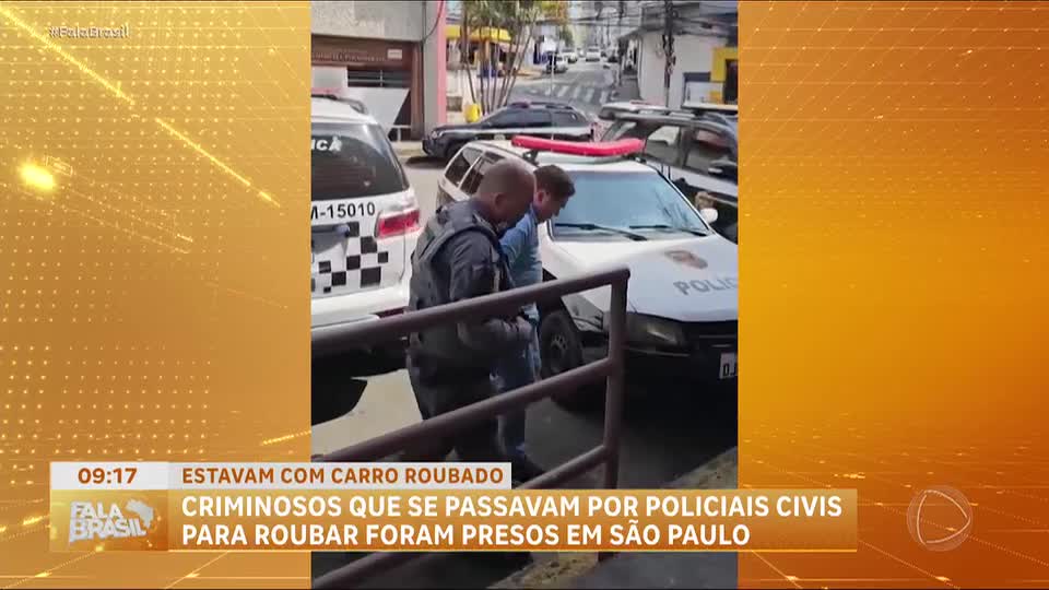 Criminosos que se passavam por policiais civis são presos em São Paulo
