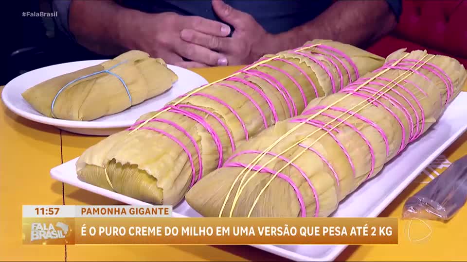 Restaurante oferece R$ 1000 para quem conseguir comer três pamonhas gigantes com mais de 1 kg